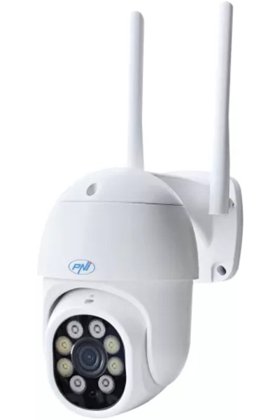PNI Cameră de supraveghere video wireless IP840 WiFi PTZ 8MP 4K, slot micro S...
