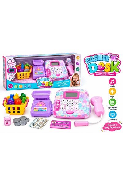 Toybox Kids Interactive Cash Register Toy with Scanner & Play Money - Educati...