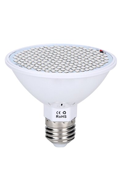 Noonedibs Bec LED Pentru Plante 200 LED E27 30W, Spectru Complet 166 Roșu + 3...