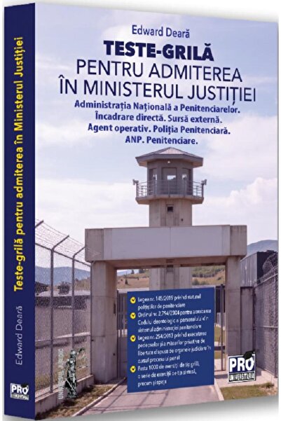 Pro Universitaria Teste-grila pentru admiterea in Ministerul Justitiei - Edwa...