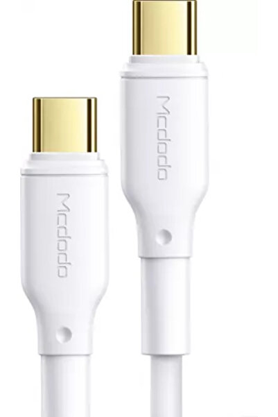 Mcdodo Cablu White Series Type-C la Type-C Alb 5A 1.2m 100W PD