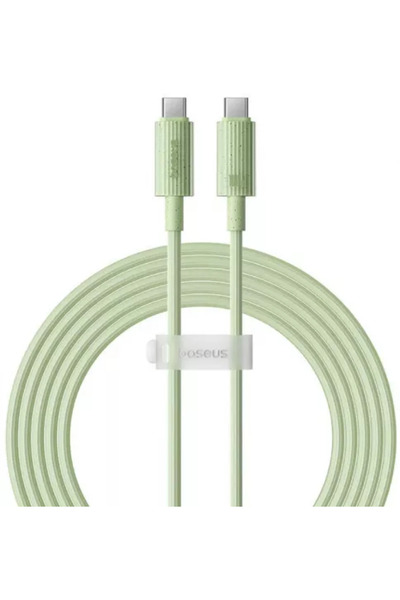 Baseus Cablu Habitat Series Incarcare rapida USB-C la USB-C 100W 2m Verde