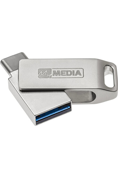 Verbatim Memorie USB MyMedia Dual 128GB USB 3.2 argintiu
