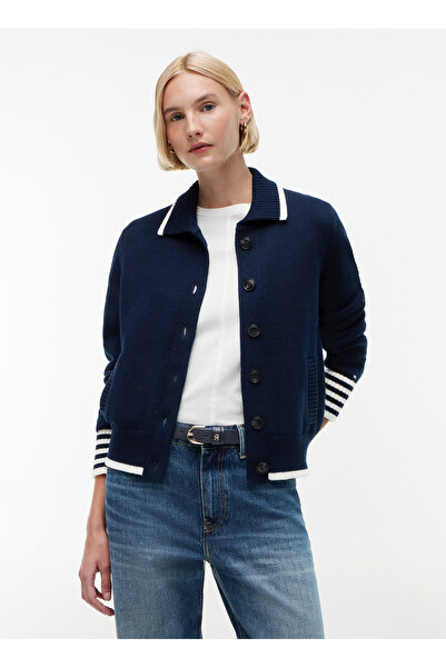 Tommy Hilfiger Mavi Kadın Kazak WW0WW50121C1G