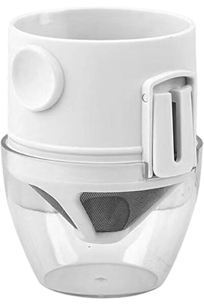 TERRIFI Quick-Install Coffee Filter with Ear Hook, Reusable Drip Coffee Cone ...