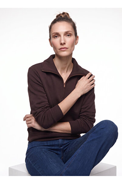 Mustang Mor Kadın Sweatshirt M6WL-SWT1548