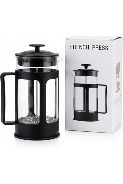Doppio Fika Point Doppio French Press Coffee Maker – 600ml Heat-Resistant Gla...