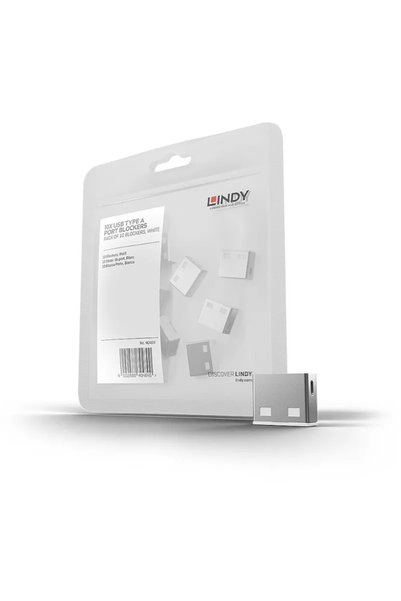lindybell Adaptor LINDY Dispozitiv blocare port USB tip A 10 bucati (fara che...