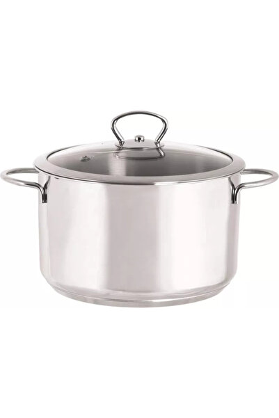 Metalac Oala 6l cu capac din sticla Kulinaria inox/24cm/6l