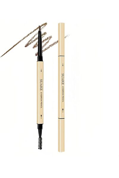 Tazweeq 2 Pieces Eyebrow Pencil, Fine Tip Dual-Sided Brow Brush for Defined N...