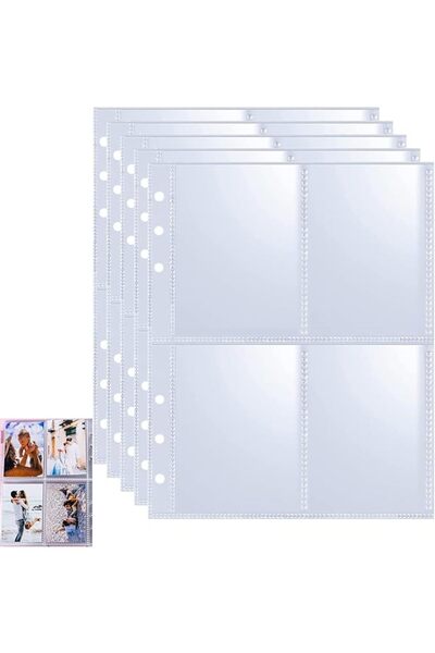X SPRING Xspring Binder Sleeves, 30 Sheets A5 Clear Plastic Polypropylene (PP...
