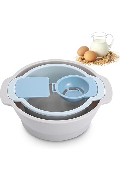 GENERAL Tzowac 4-in-1 Multifunctional Flour Sifter, Egg Separator, Mixing Bow...
