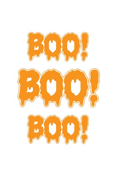 Oracal Set de 3 autocolante BOO! Autocolant amuzant de Halloween pentru mașin...