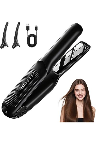 SYOSI 2-in-1 Wireless Hair Straightener and Curler, USB Rechargeable, 4000Mah...