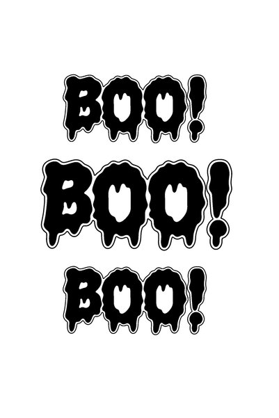Oracal Set de 3 BOO! Autocolante – Autocolant amuzant de Halloween pentru maș...