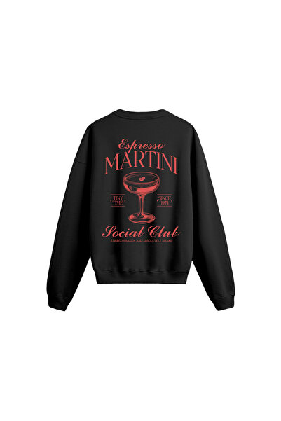 genosha Martini Printed Oversize Sweatshirt