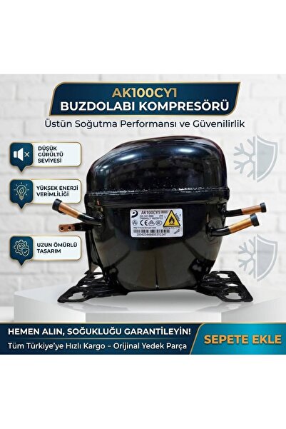 Donper AK100CY1 1/8 HP Kompresör R600 Gazlı | Sebil ve Mini Buzdolabı Uyumlu ...