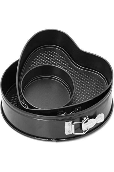 ROYALFORD RF7046 , 3 Pcs Spring Form Set , Black,Aluminum