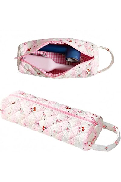 Hannea ® Hair Dryer Organizer Bag for Travel, Stylish Floral Oxford Cloth Zip...