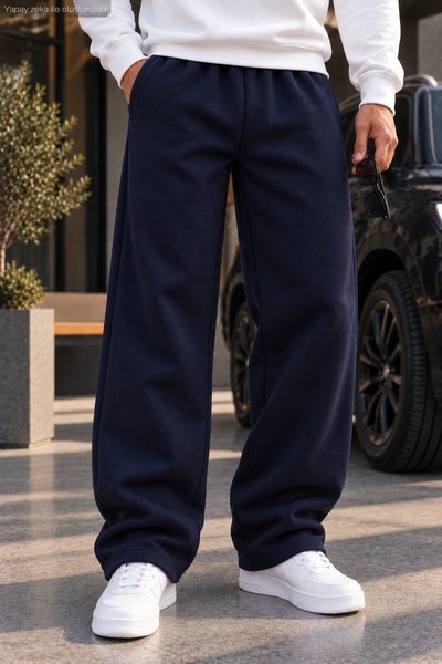 caddekombin Men's Loose Fit Sweatpants Relaxed Fit Two Thread Sports Pants