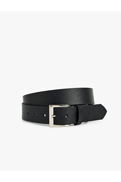 Koton Buckle Faux Leather Belt
