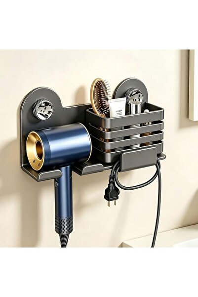 HQstrap Hair Dryer Holder Wall Mount, Self‑Adhesive No Drill Blow Dryer Rack ...