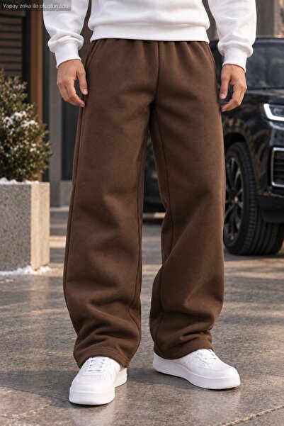 caddekombin Men's Loose Fit Sweatpants Relaxed Fit Two Thread Sports Pants