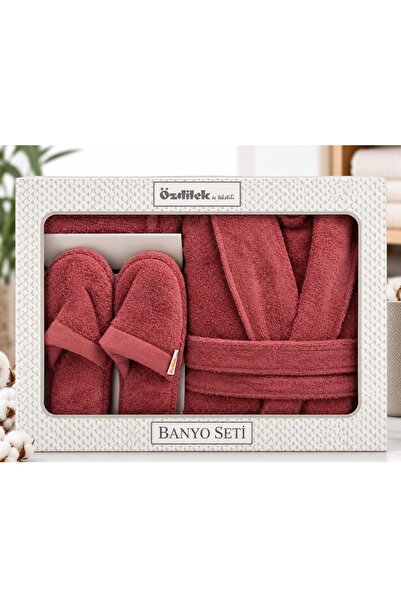 Özdilek Colourist K.Mercan Kişisel Banyo Bornoz Seti (XL Beden)