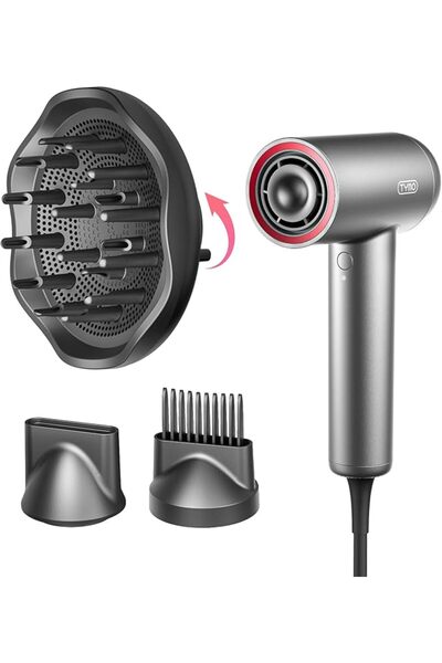 TYMOS TYMO Hair Dryer with Adjustable Diffuser - High-Speed Ionic Blow Dryer,...