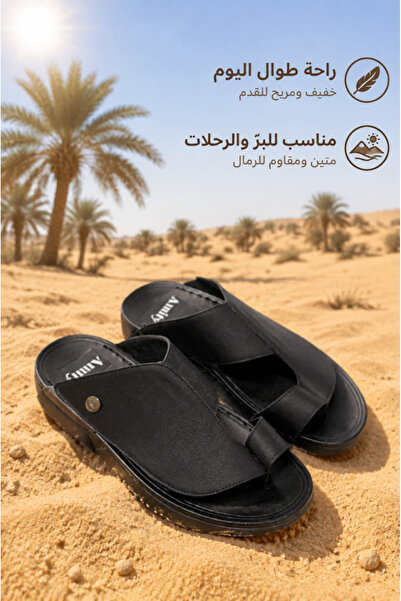 Generic Brand Mens Open Toe Leather Sandals Thong Cutout With Metal Rivet Cla...