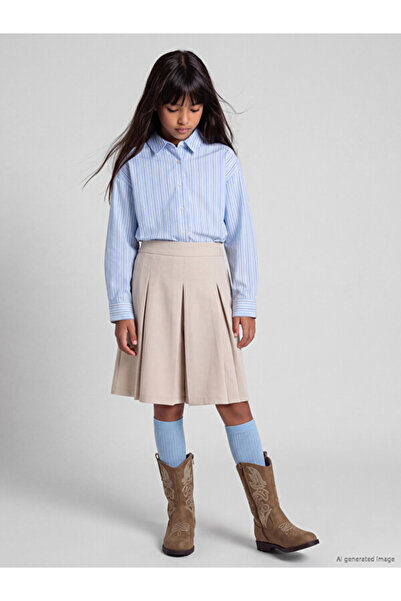LC Waikiki Quality Pieces from Çelebi Store Pleated Girls' Shorts Skirt