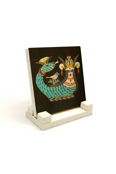 Sadrazam Şahmeran Printed Natural Stone Tabletop 10X10 1g-ş9