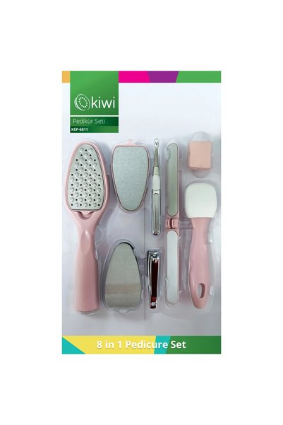 Kiwi Foot Pedicure Set (Rasp, Sandpaper, Callus Remover and Nail Care Kit) Ke...