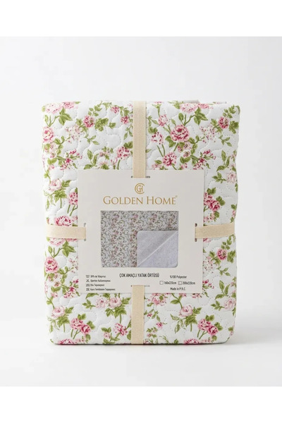 Çeyiz Merkezi Golden Home Çok Amaçlı Yatak Örtüsü Çift Kişilik 1