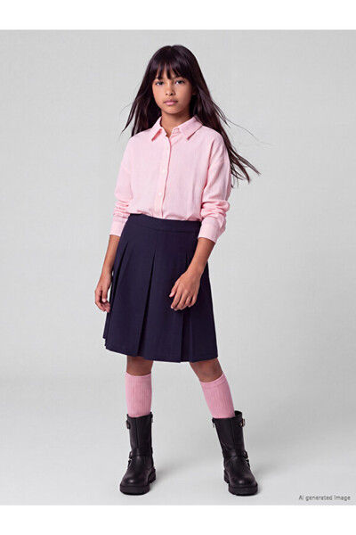 LC Waikiki Quality Pieces from Çelebi Store Pleated Girls' Shorts Skirt