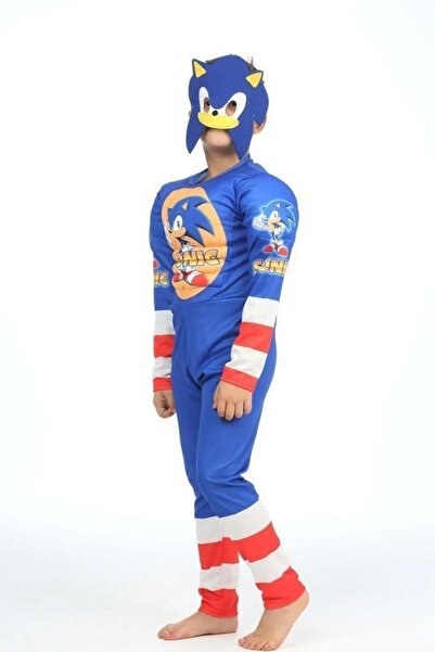 Minigimin Cicileri My Little Piggy Snc Masked Costume Boy's Costume - Blue