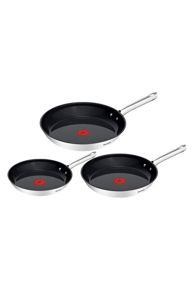 TEFAL Duetto Tava seti, 3 parça. 20/24/28 cm,Go Ceram seramik yapışmaz paslan...