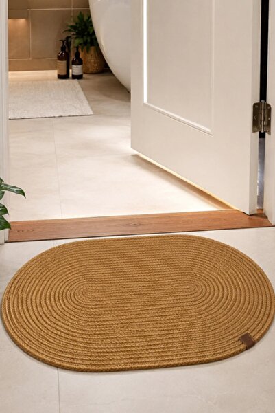 SİMEREV HALI HOME CONSEPT Bathroom Mat 40X60 Bohemian Style Washable Double S...