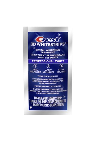 Crest Benzi pentru albirea dinților 3D White Professional White 10%, 1 plic (...