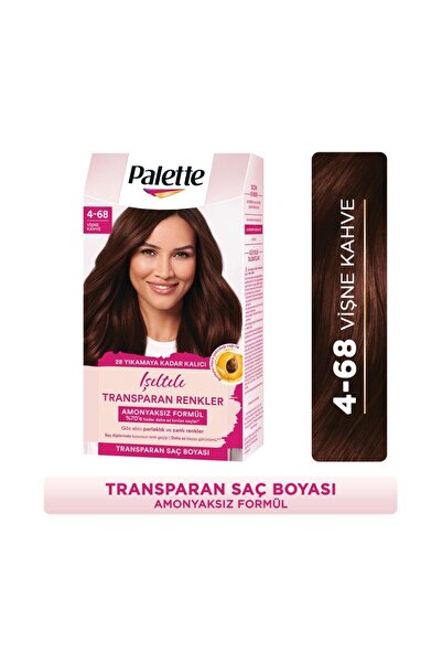 Palette Işıltılı Transparan Renkler 4-68 Vişne Kahve Saç Boyası