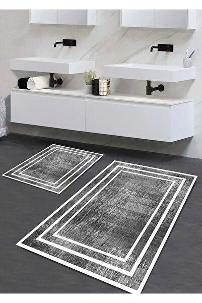 Liva home SET DE 2 CĂȚĂRI DE BAIE LUXOASE, IMPRIMATE DIGITAL, CU BURETE, ÎN D...