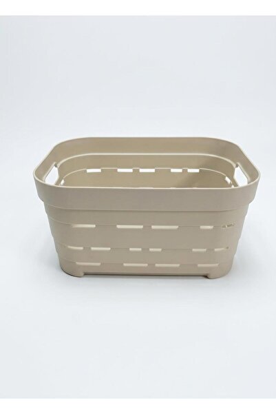 proalet Plastik Düzenleyici Sepet, Tutamaklı Çok Amaçlı Banyo ve Mutfak Organize Sepeti, Buzdolabı ve Dolap İçi Saklama Kutusu, BPA Free (3.8 Litre)