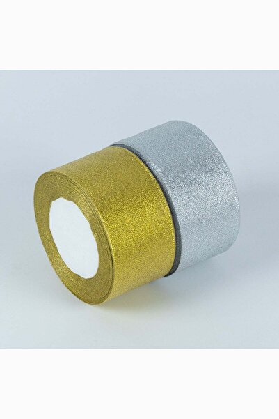 Meidi Packing Meidi Glitter Organza Ribbon, 5 cm wide, 50 y long - Silver
