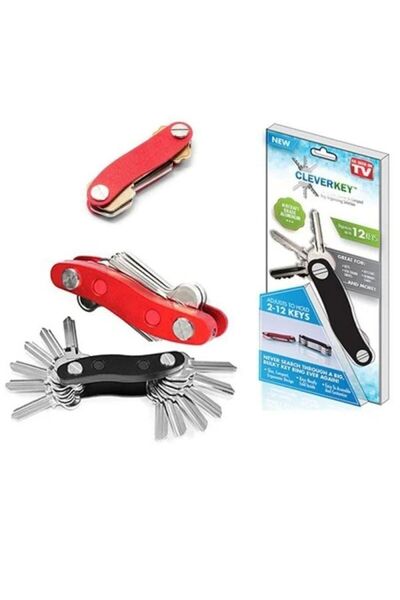 OEM Key organizer keychain for 12 keys, metal, ergonomic design, compact