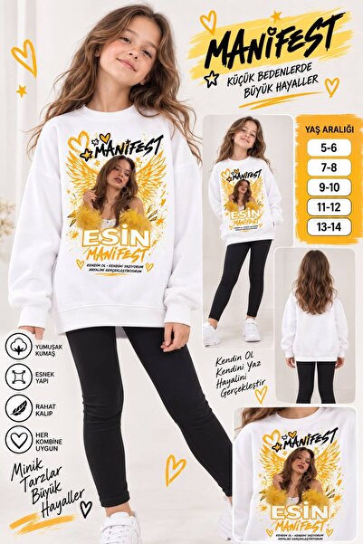 SİBELİZE Esin Manifest Printed Girls' Leggings Sweatshirt Set