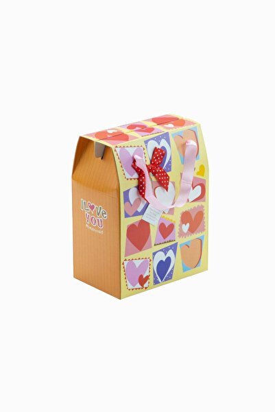 Meidi Packing Meidi Gift Box Folded Bag, 17.5x11x23 cm - Orange / Yellow - Se...