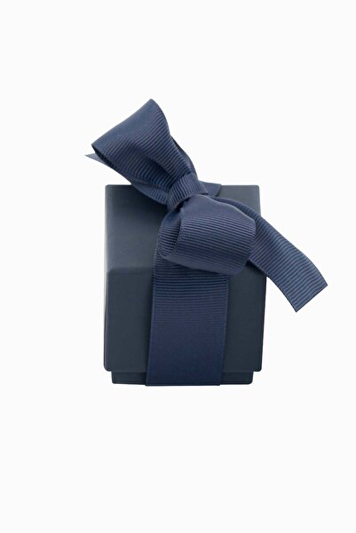 Meidi Packing Meidi Jewelry Box Ribon Down R.D, 5x5x5 cm - Navy Blue - Set of...