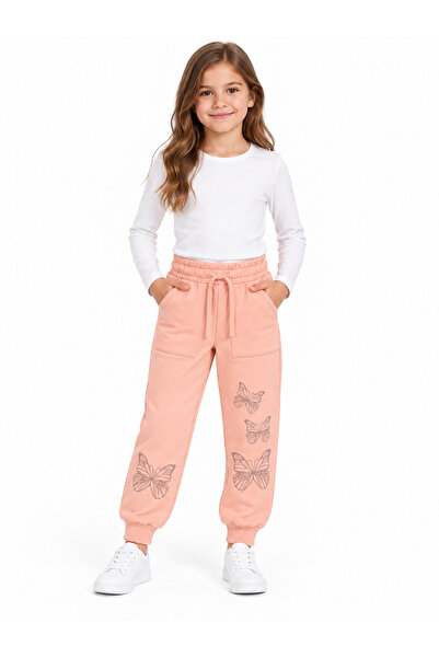 Atabay Kids 11509-26 Girls' Butterfly Printed Elastic Lace-Up Comfortable Fit...