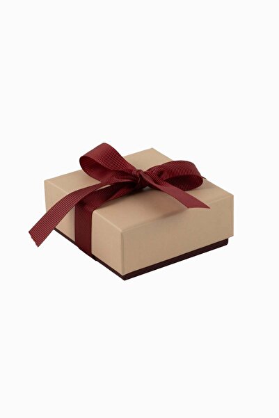 Meidi Packing Meidi Jewelry Box Ribon Down R.D, 8.5x9x3.8 cm - Salmon / Borde...