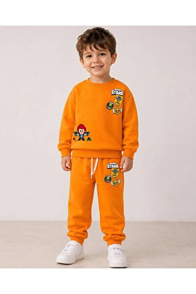 is kids wear Erkek Çocuk Oyuncu Temalı Baskılı Sweatshirt ve Jogger Pantolon ...